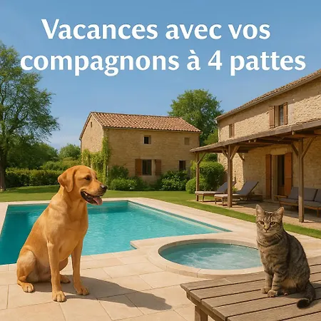 Hébergement de vacances De Charme Avec Jacuzzi, Piscine Et Accès Rivière